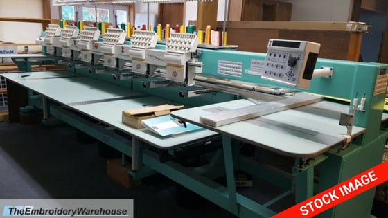 ID#1464 - Tajima TME-DC1206 Commercial Embroidery Machine.  Year 1996 : 6 : 12 - www.TheEmbroideryWarehouse.com